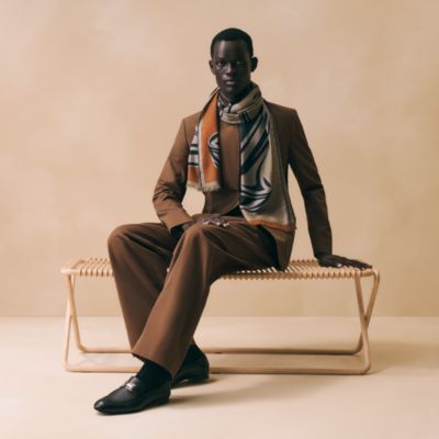 Clic, C'est Noue scarf - Brown | Hermès USA